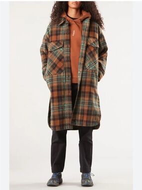 Sotola plaid coat🧥 medium